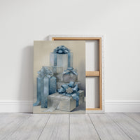 Blue Ribbons Wrap Winter's Secrets