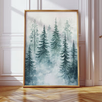 Veil of Mist Among Pines