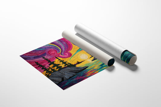 Northern Lights Paint Summer Waters