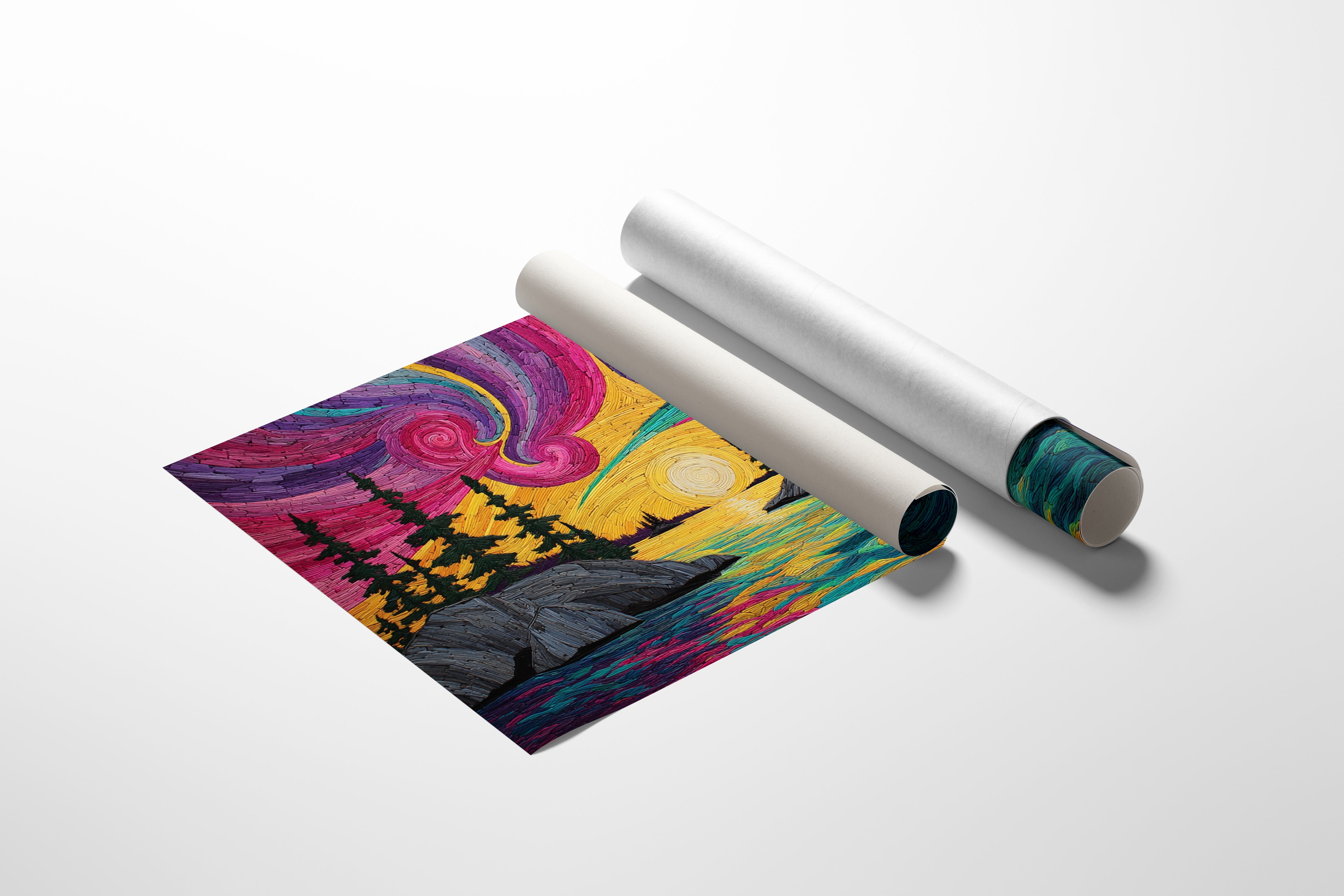 Northern Lights Paint Summer Waters