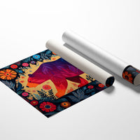 Twilight Bear Among Summer Blooms