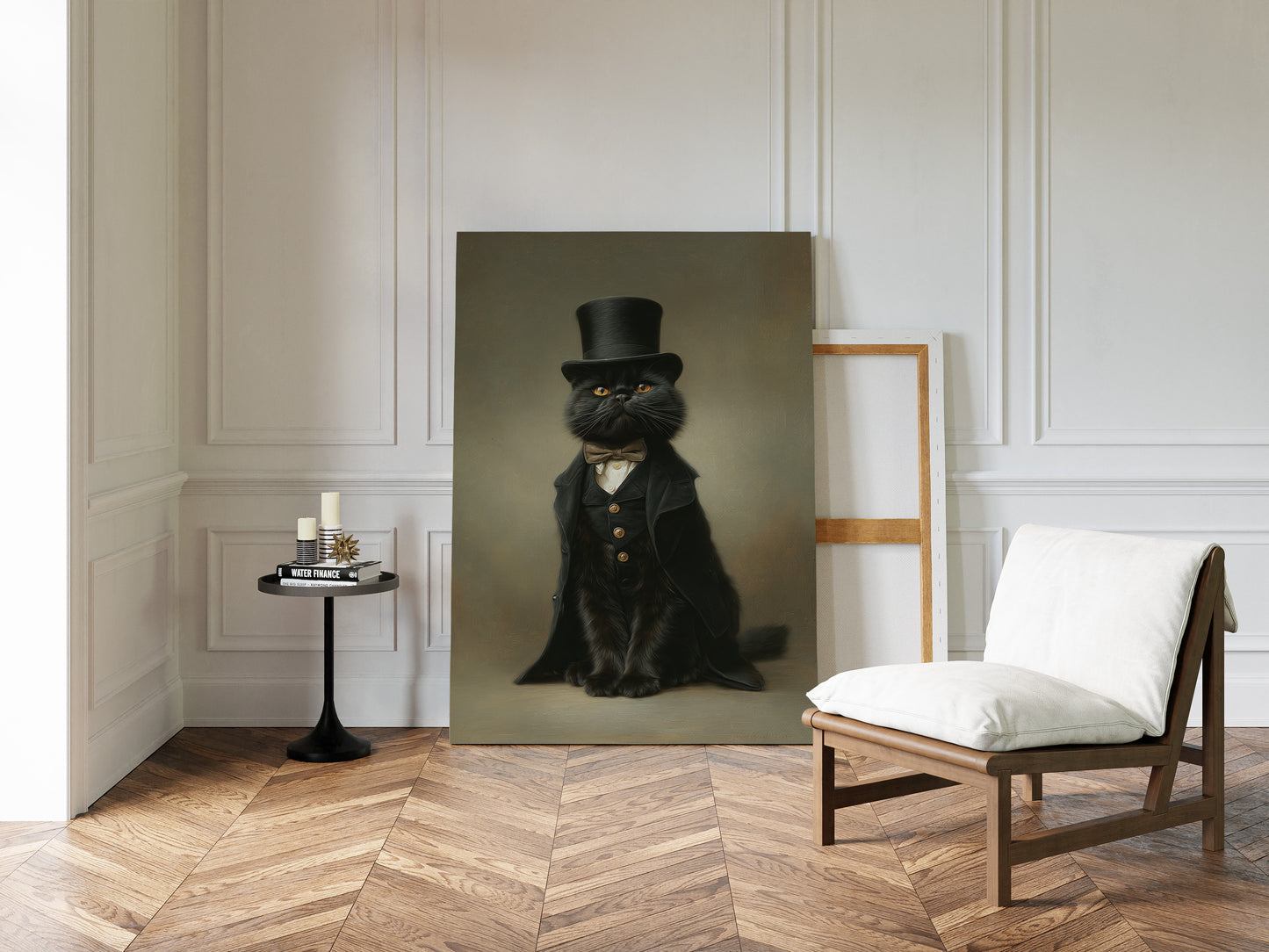 Dapper Feline's Grand Entrance