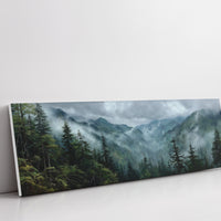 Mist Rising Through Evergreen Valleys