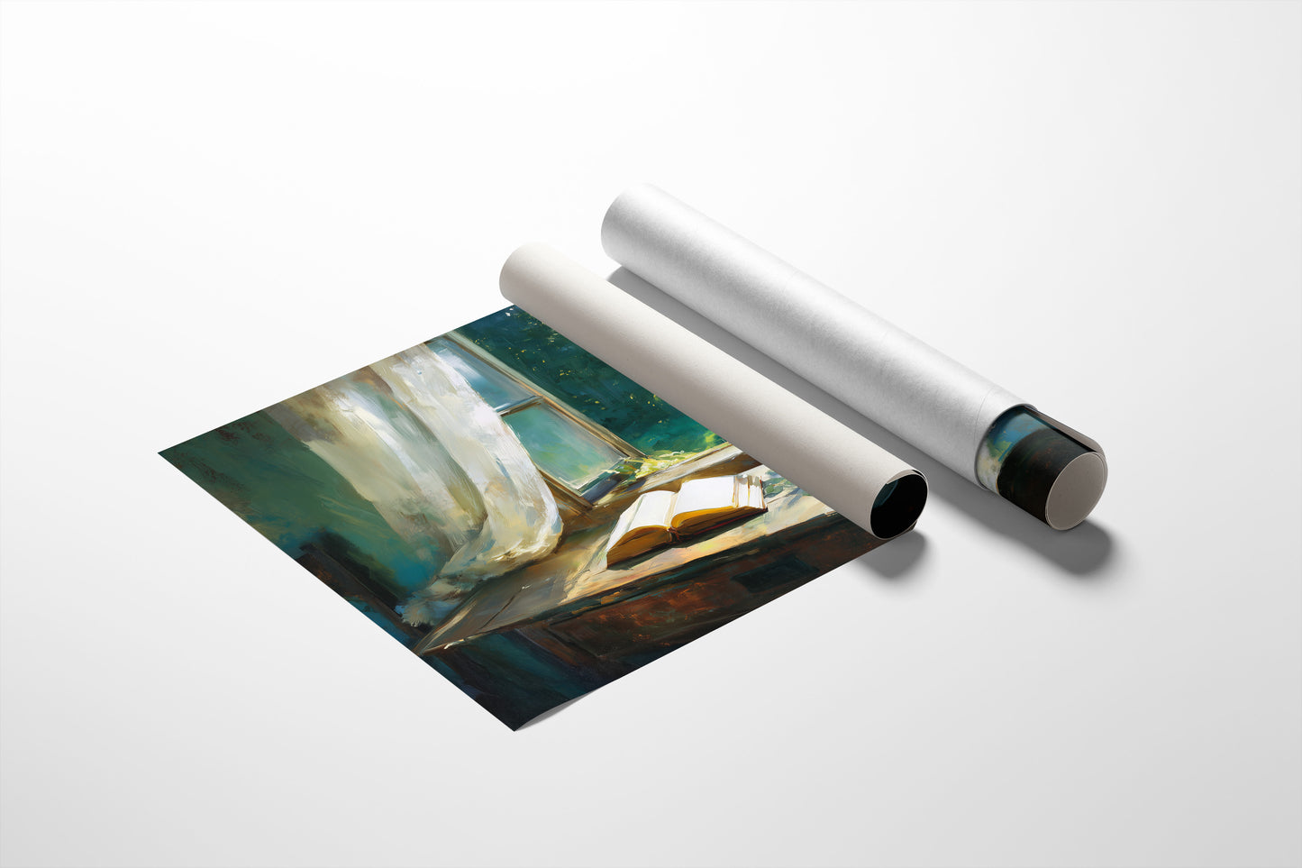 Sunlit Pages Await Summer Breeze