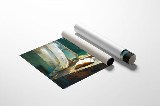 Sunlit Pages Await Summer Breeze