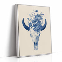 Indigo Bloom Upon Ancient Bone