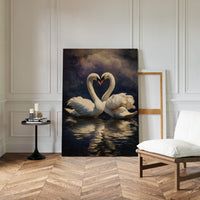 Hearts Entwined in Still Waters