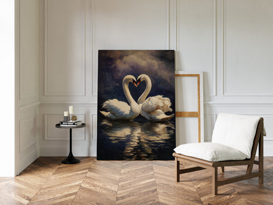 Hearts Entwined in Still Waters
