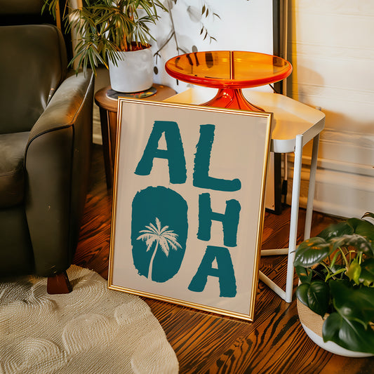 Island Letters Spell Summer Peace