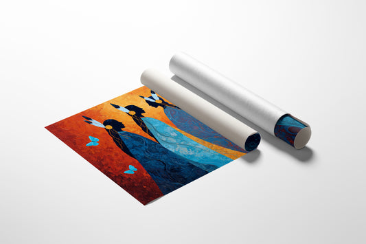 Blue Spirits Dance With Butterflies