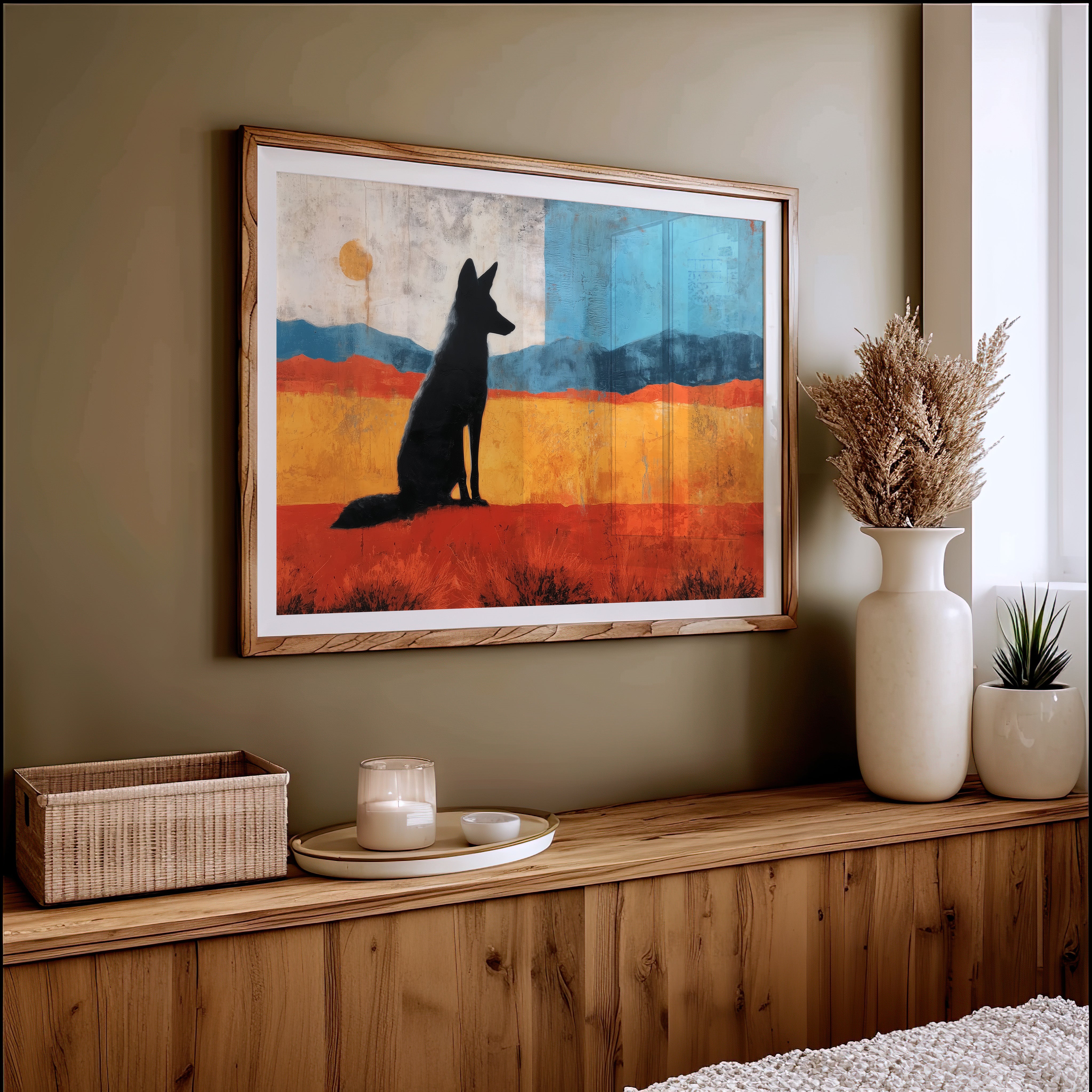 Prairie Wolf Watches Morning Rise