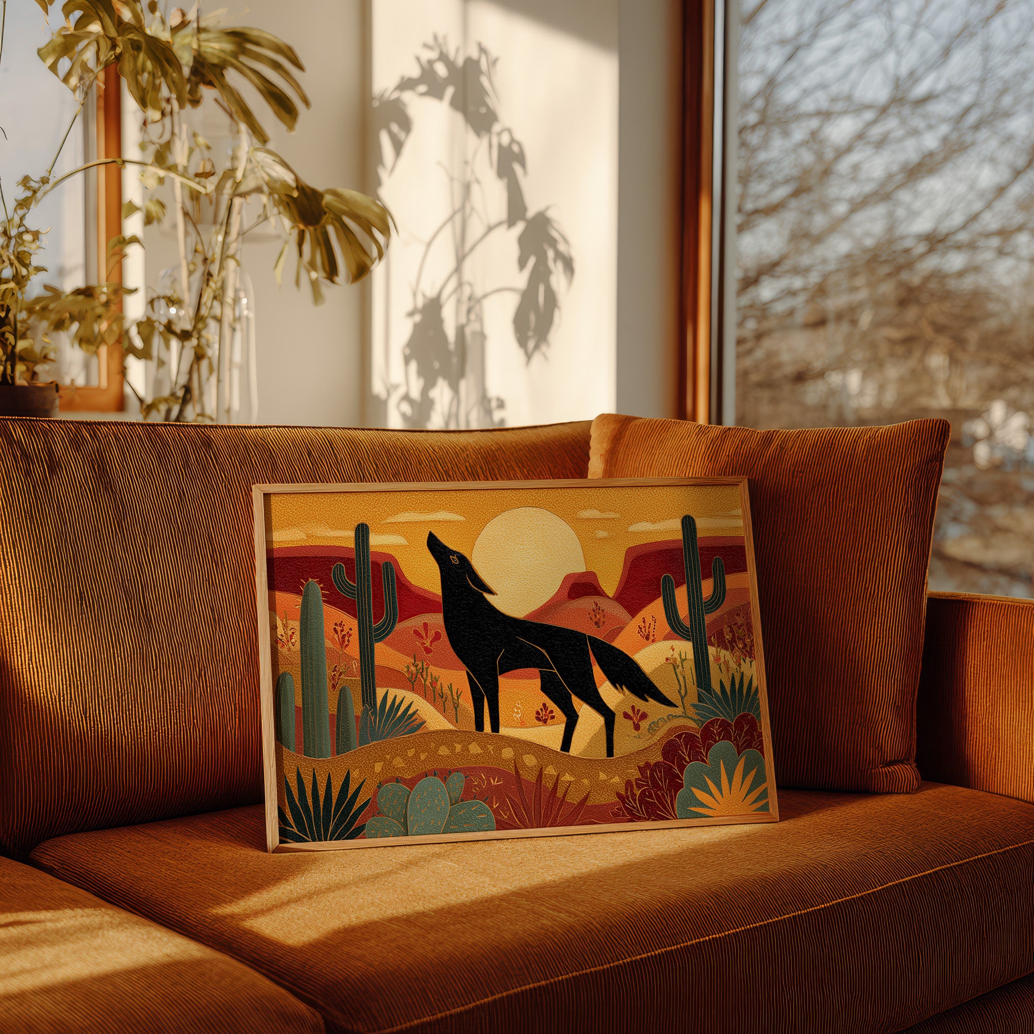 Coyote Songs At Desert Sunset