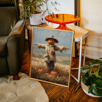 Harvest Guardian Watches Golden Fields