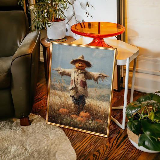 Harvest Guardian Watches Golden Fields