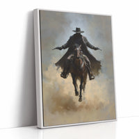 Frontier Justice Rides Through Dust