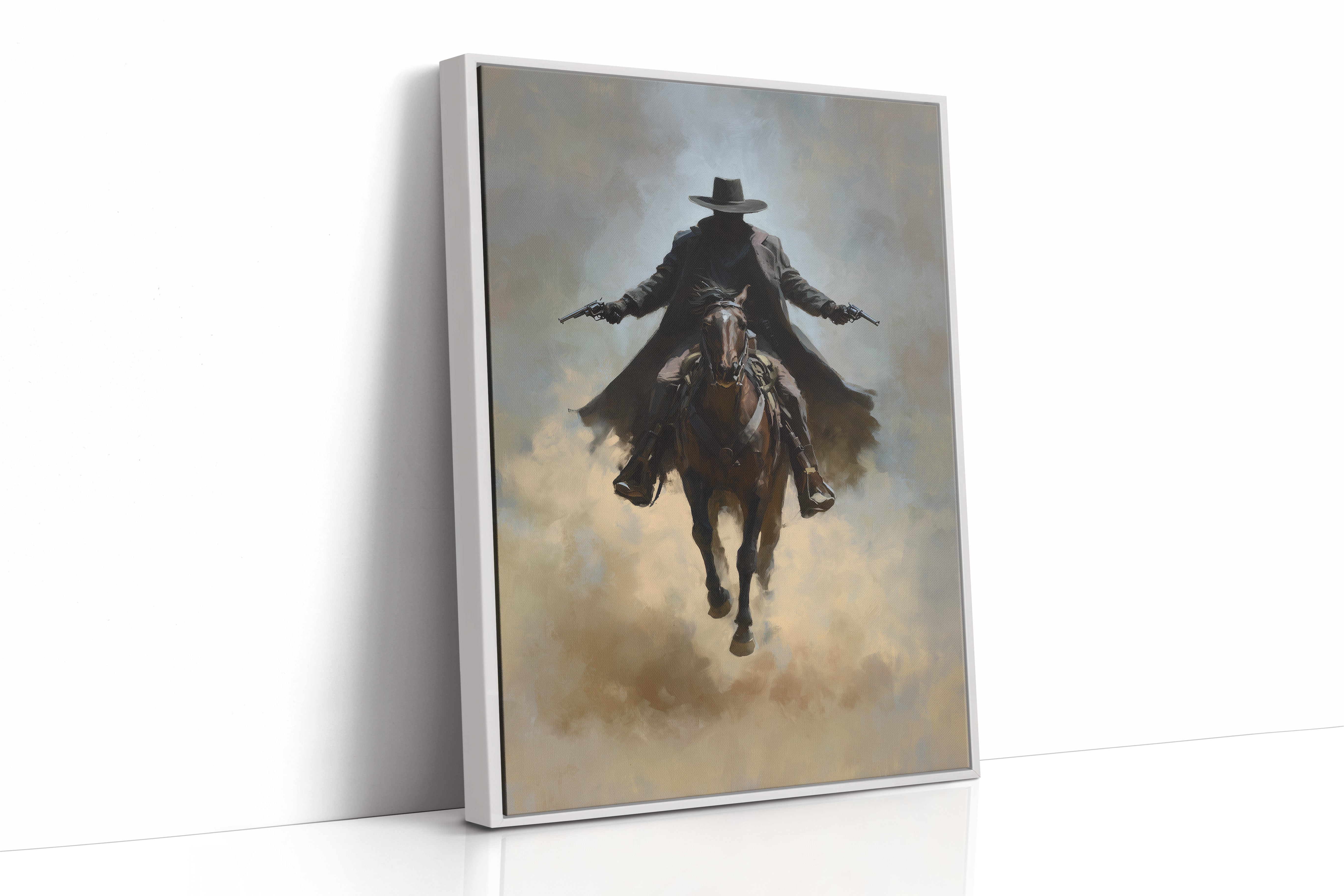 Frontier Justice Rides Through Dust