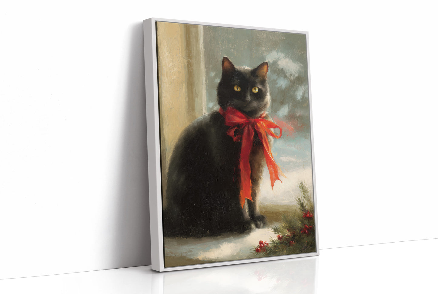 Midnight Wears A Scarlet Bow