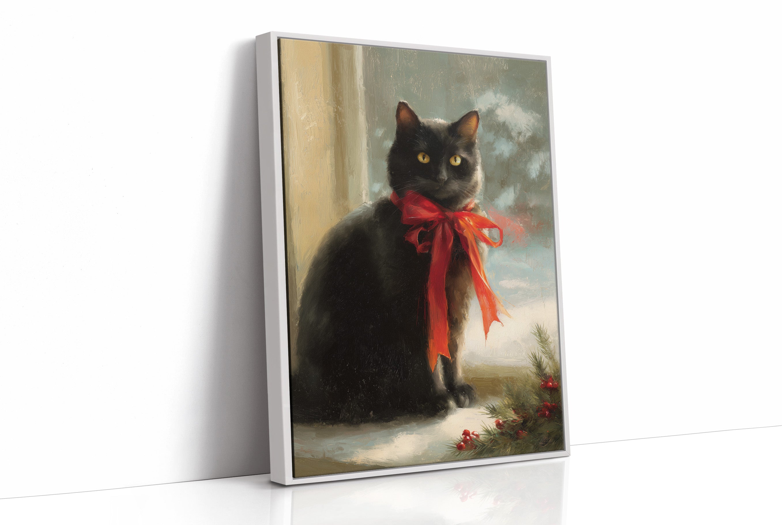 Midnight Wears A Scarlet Bow