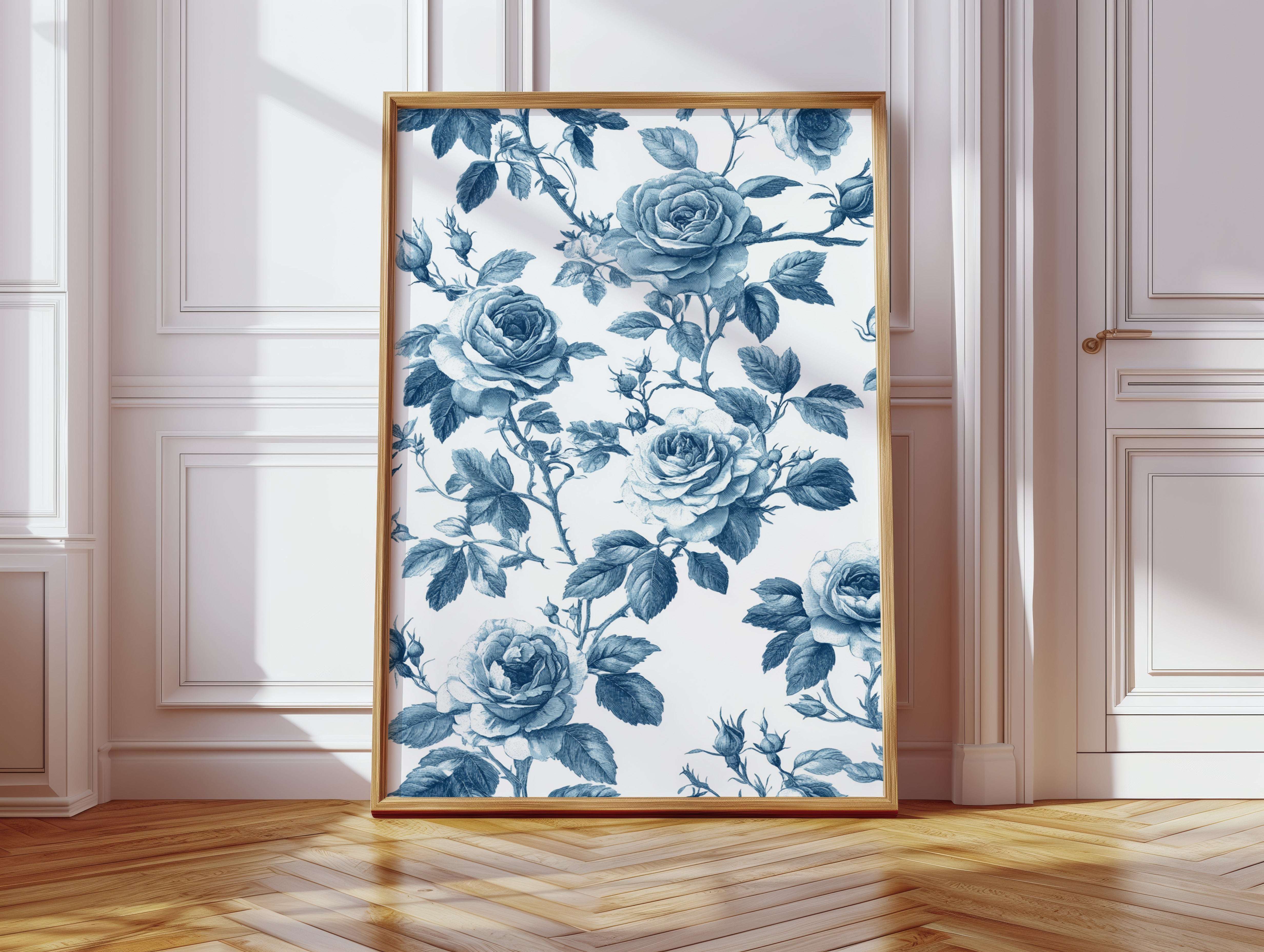Cerulean Blooms in Quiet Spaces