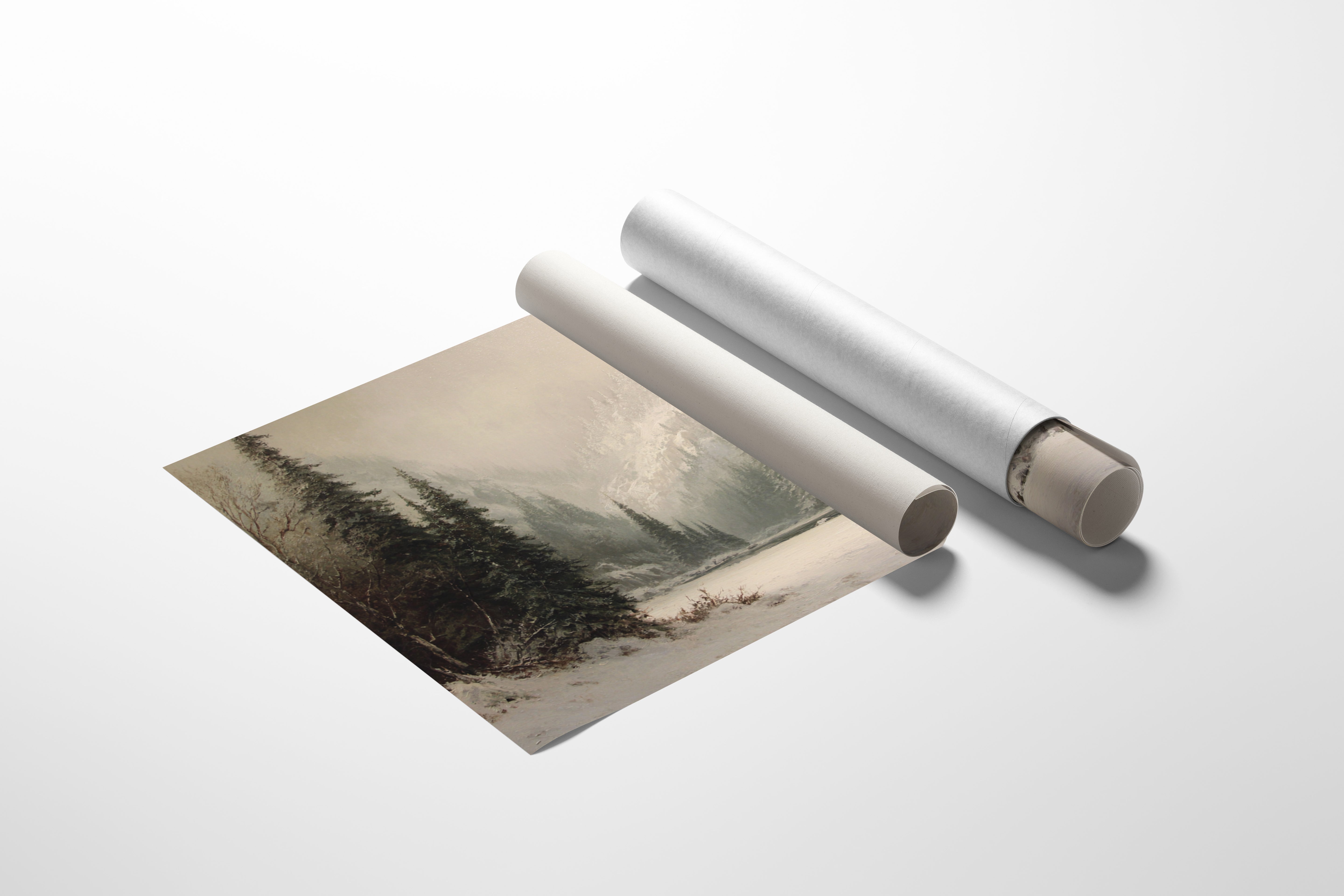 Winter Mist Cradles Mountain Lake