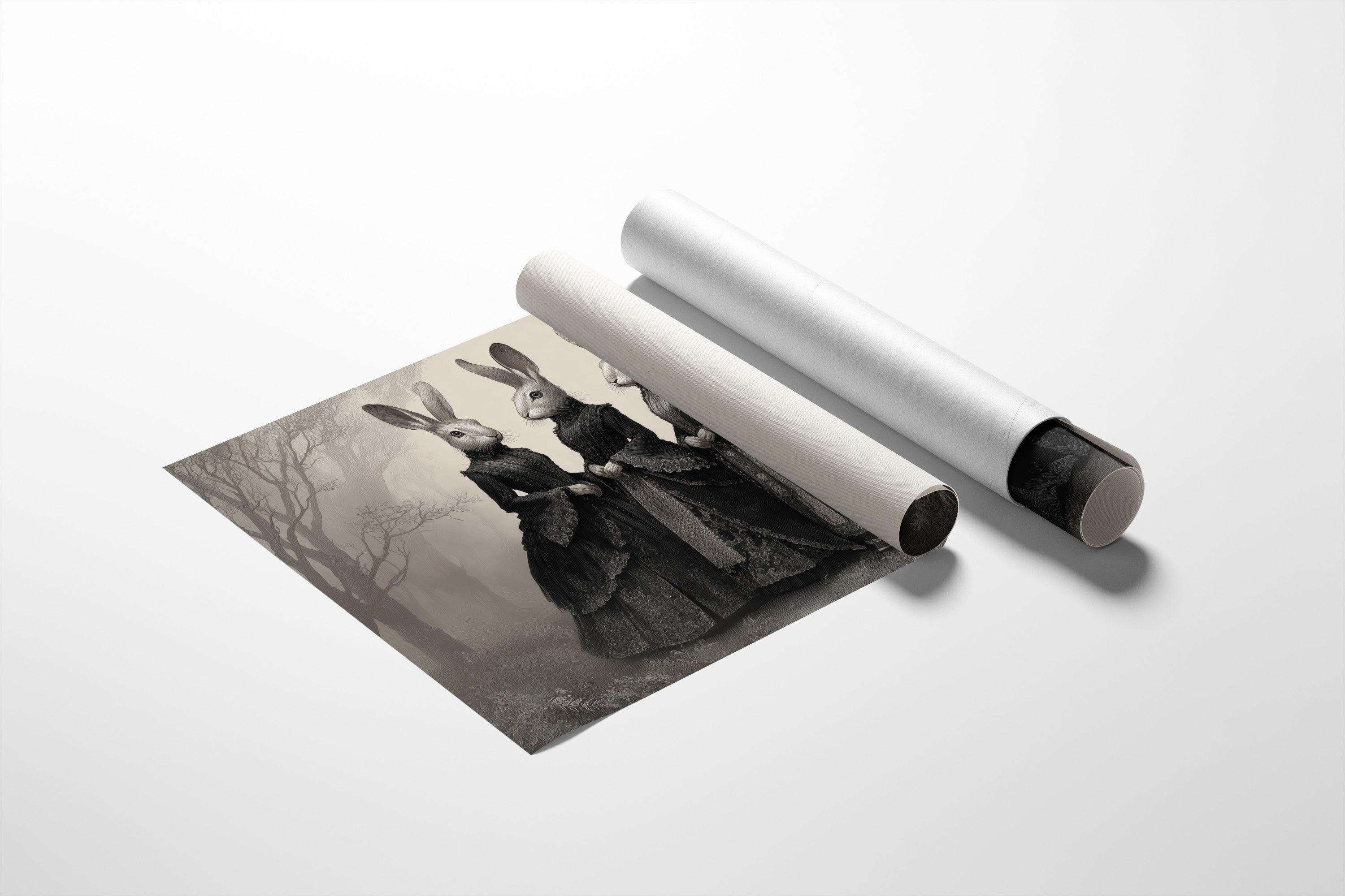 Victorian Hares Tell Forest Tales