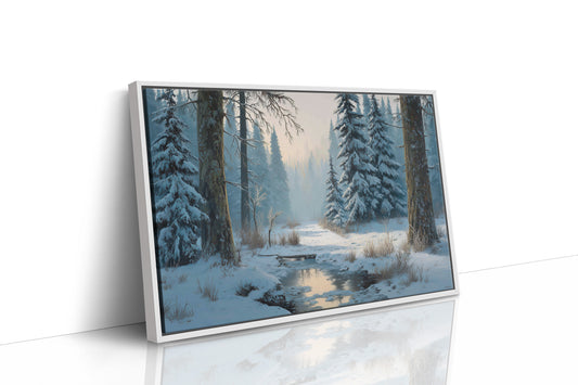 Snow Pines Guard Winter's Stream