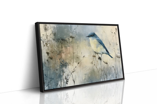 Bluebird in the Winter Haze