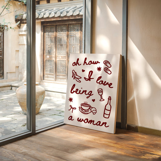 Sweet Moments In Burgundy Lines