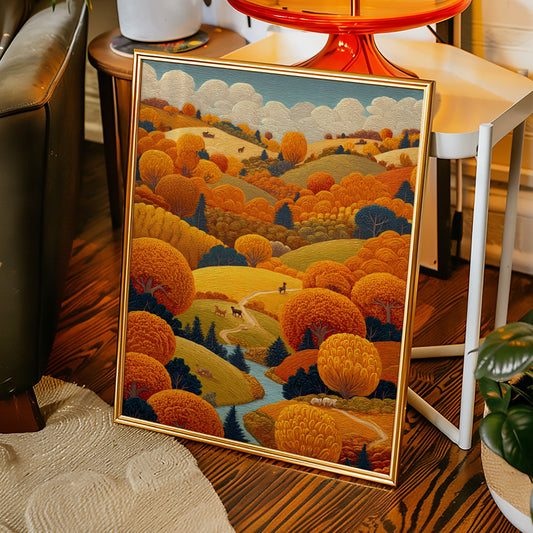 Rolling Hills Paint October's Symphony