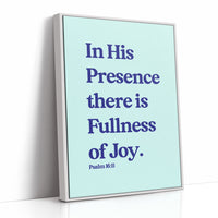 Sacred Words On Mint Canvas