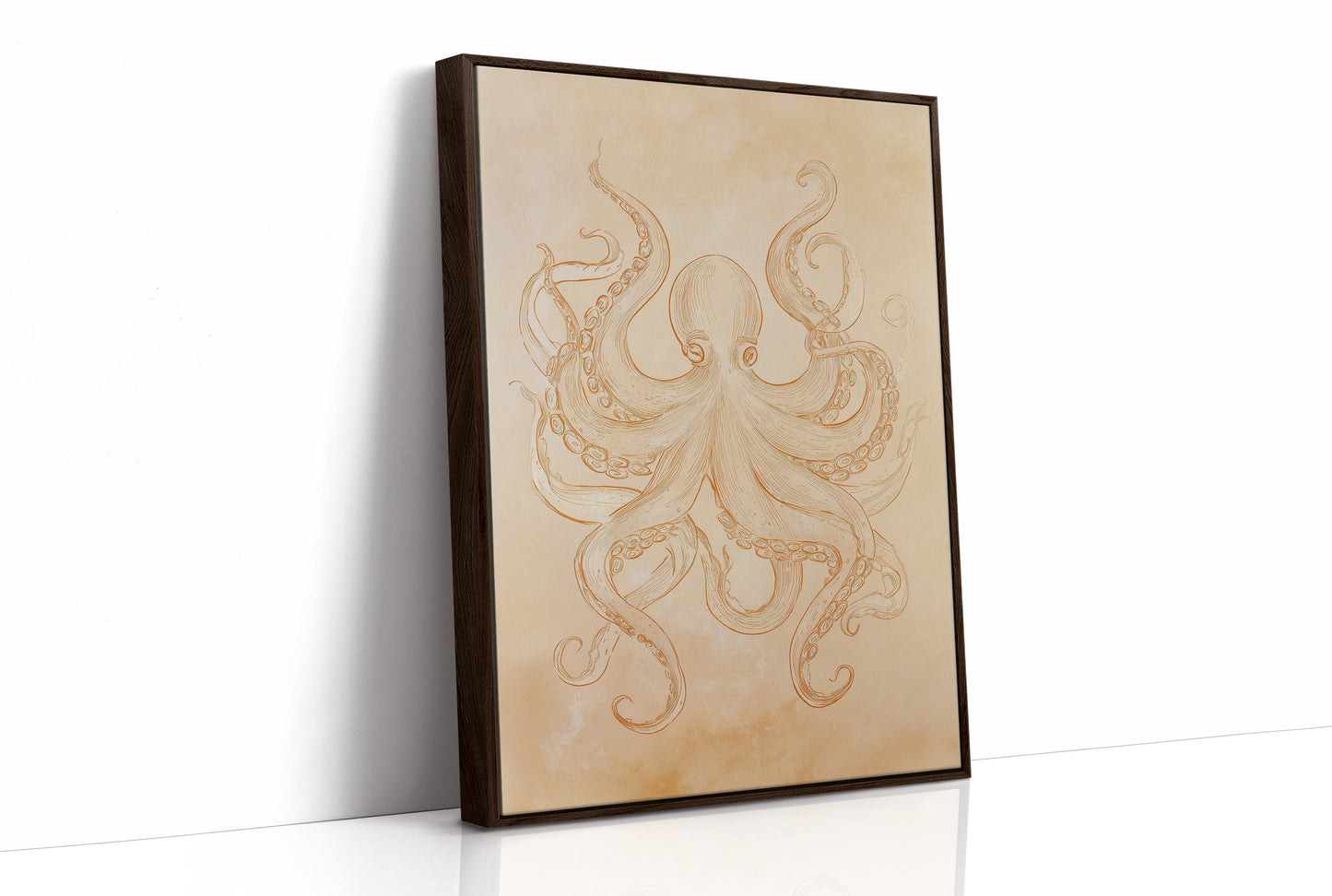Tentacles Embrace Sepia Dreams
