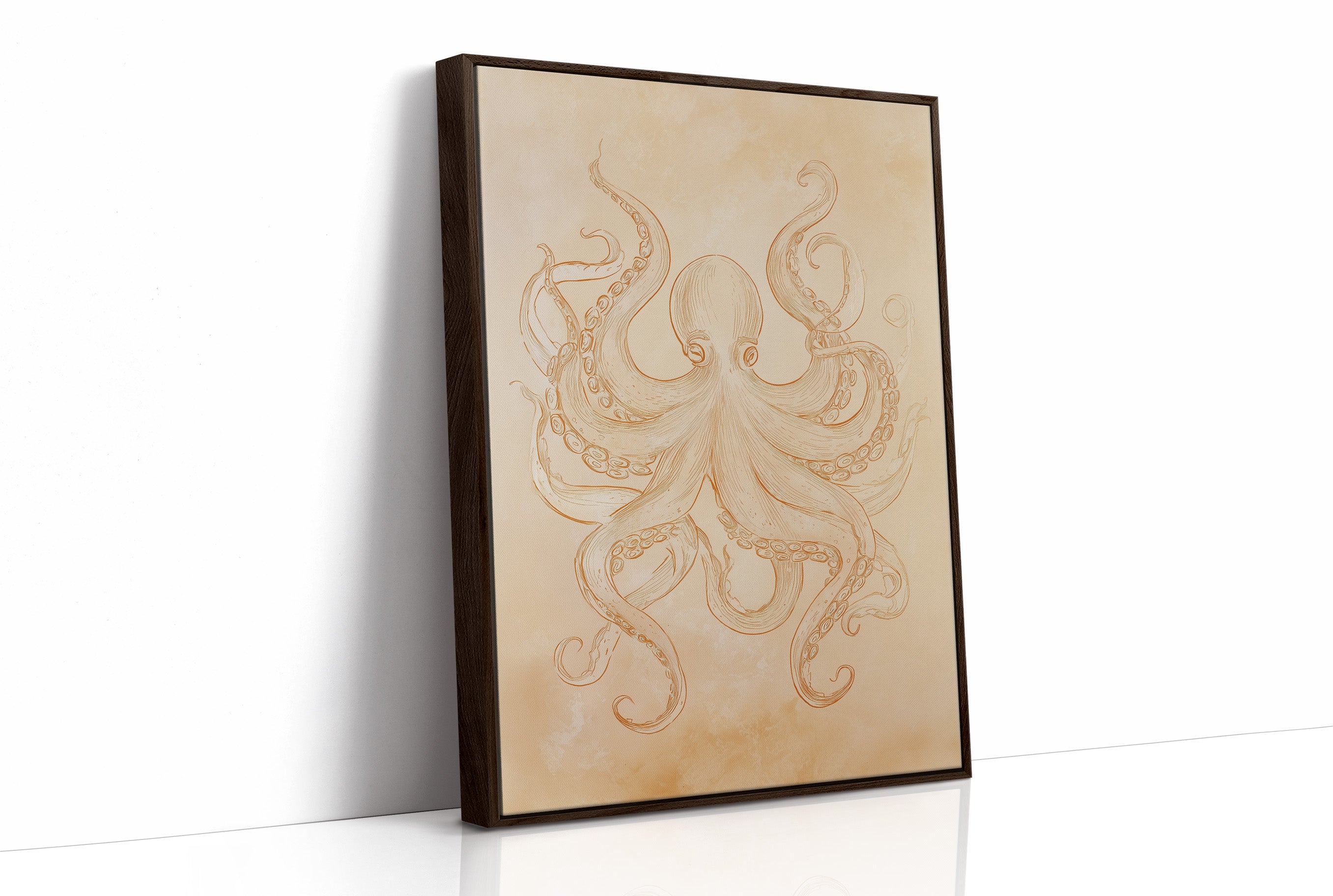 Tentacles Embrace Sepia Dreams