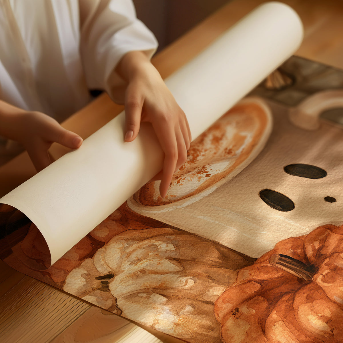 Pumpkin Spice And Everything Boo, rolled matte poster print