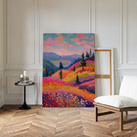 Fields Ablaze With Color