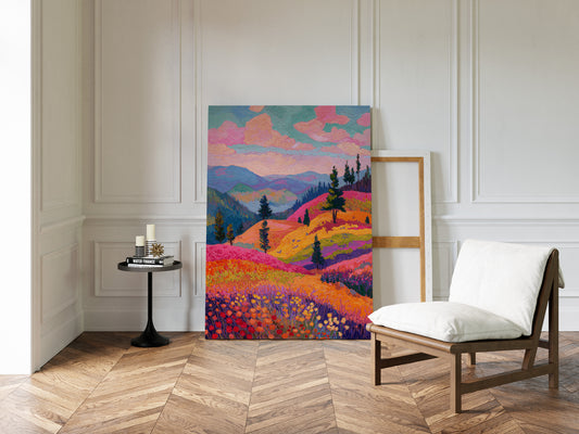 Fields Ablaze With Color