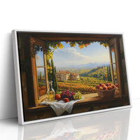 Autumn's Bounty Through Tuscan Windows