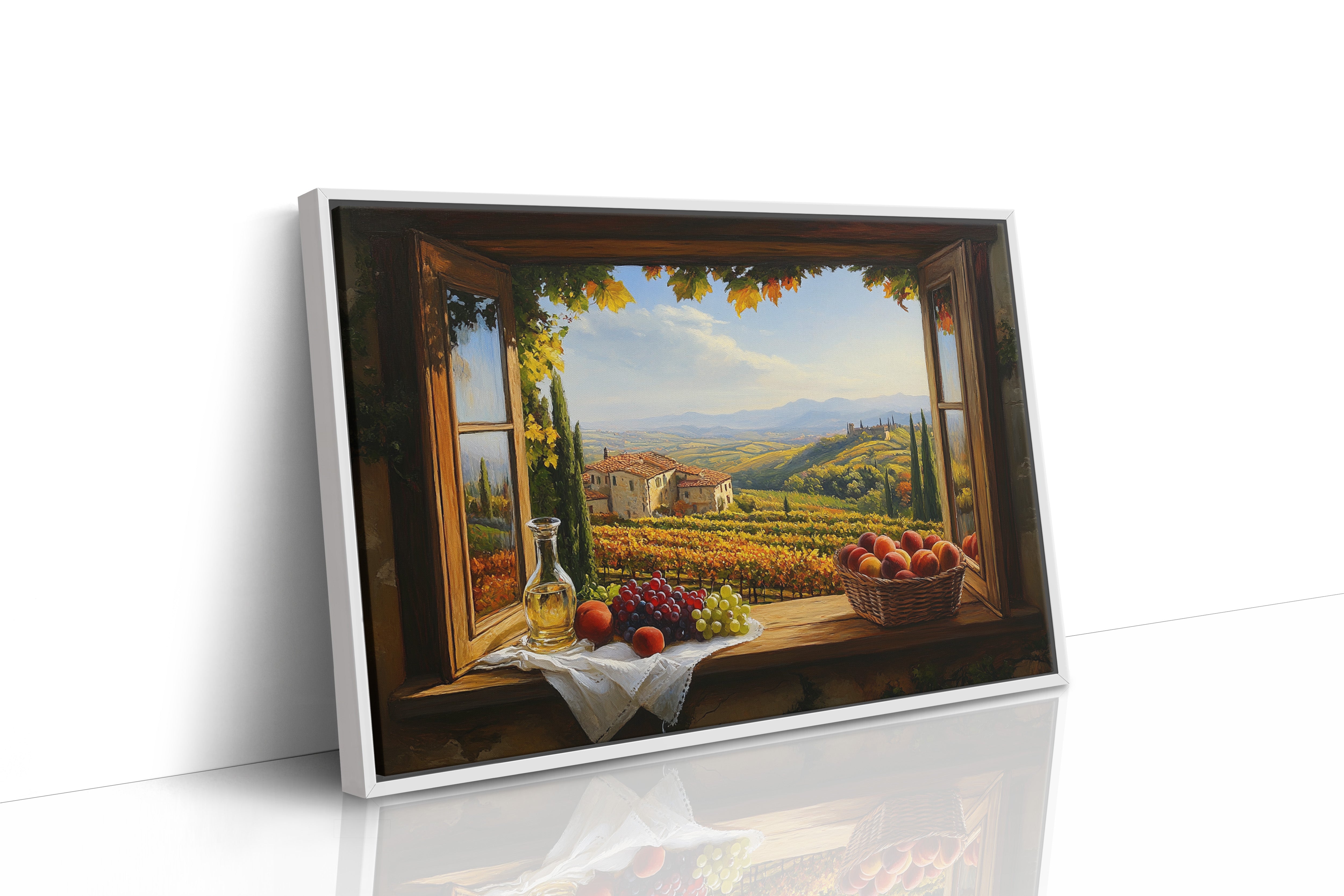 Autumn's Bounty Through Tuscan Windows