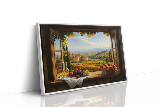 Autumn's Bounty Through Tuscan Windows