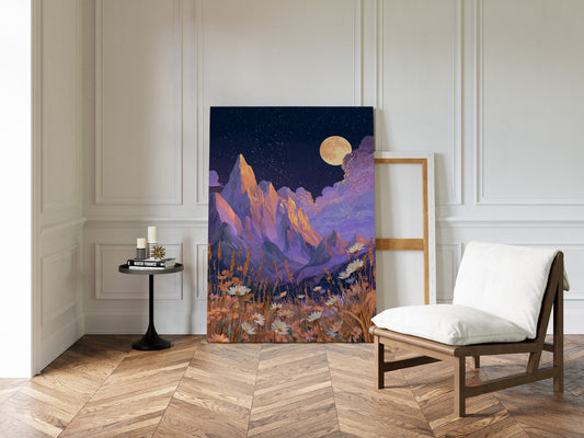 Moonlit Peaks and Meadow Serenades