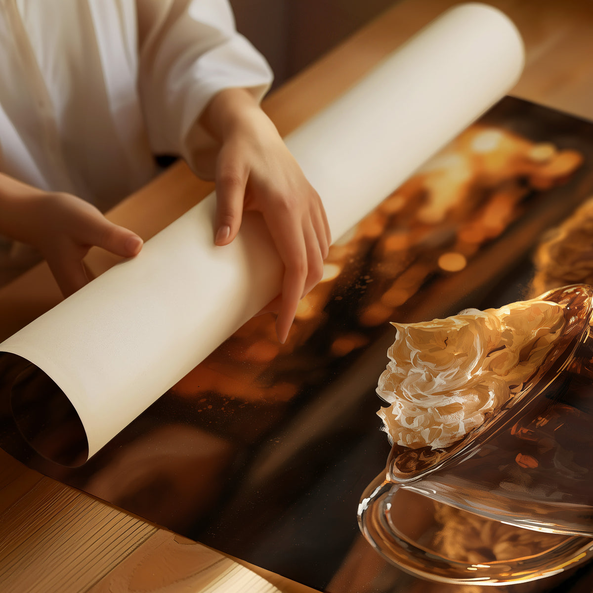 Mocha Ado About Nothing, rolled matte poster print