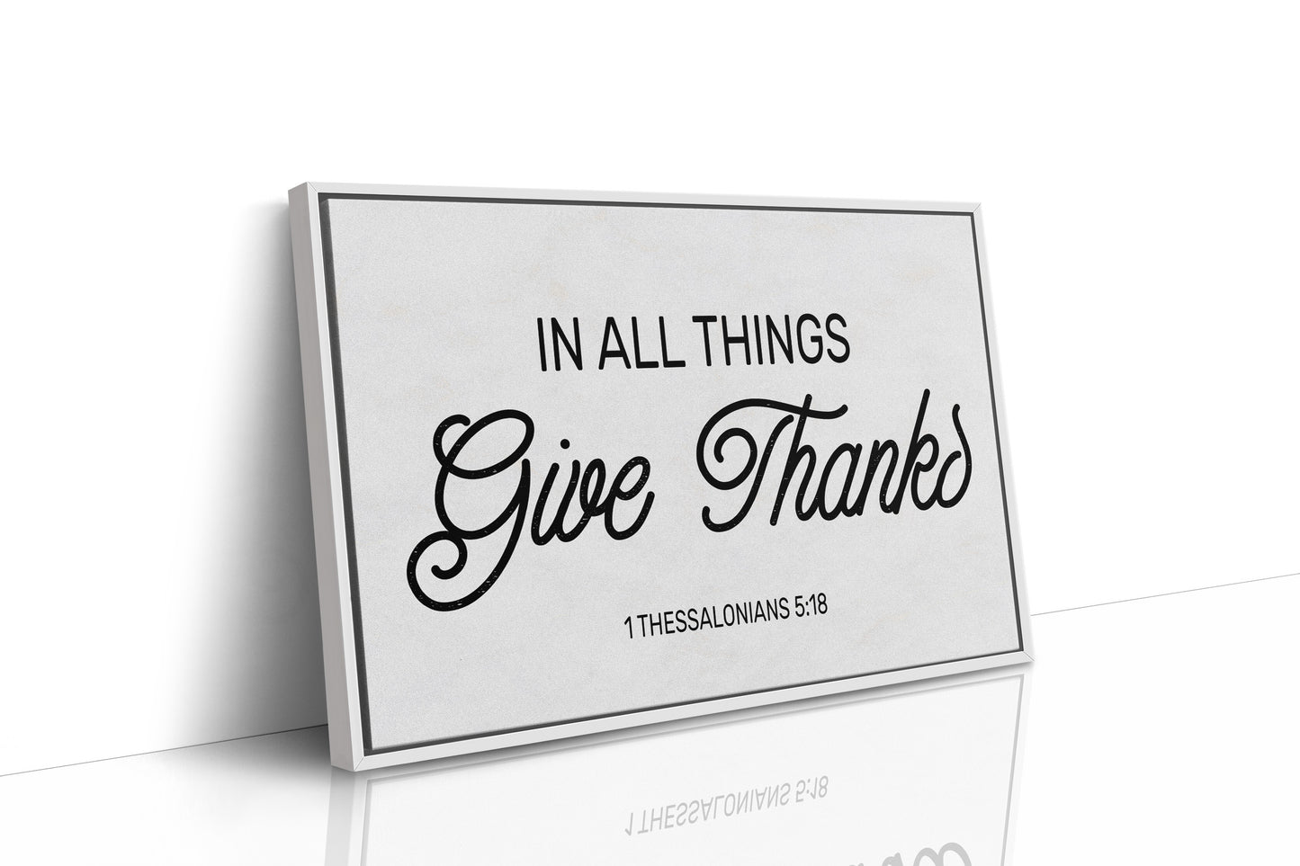 Gratitude Between Wooden Shelves
