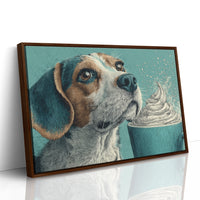 Beagle and the Whipped Cream Cup