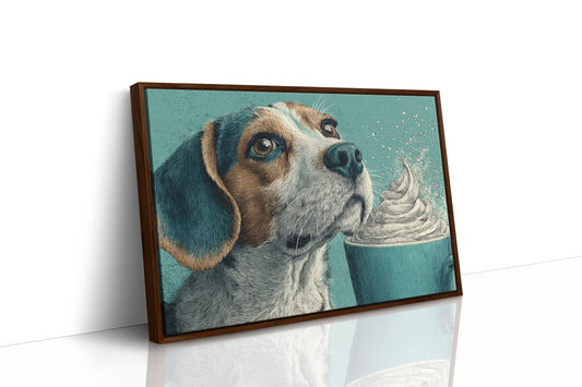 Beagle and the Whipped Cream Cup