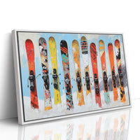 Snow Warriors Line The Lodge Wall