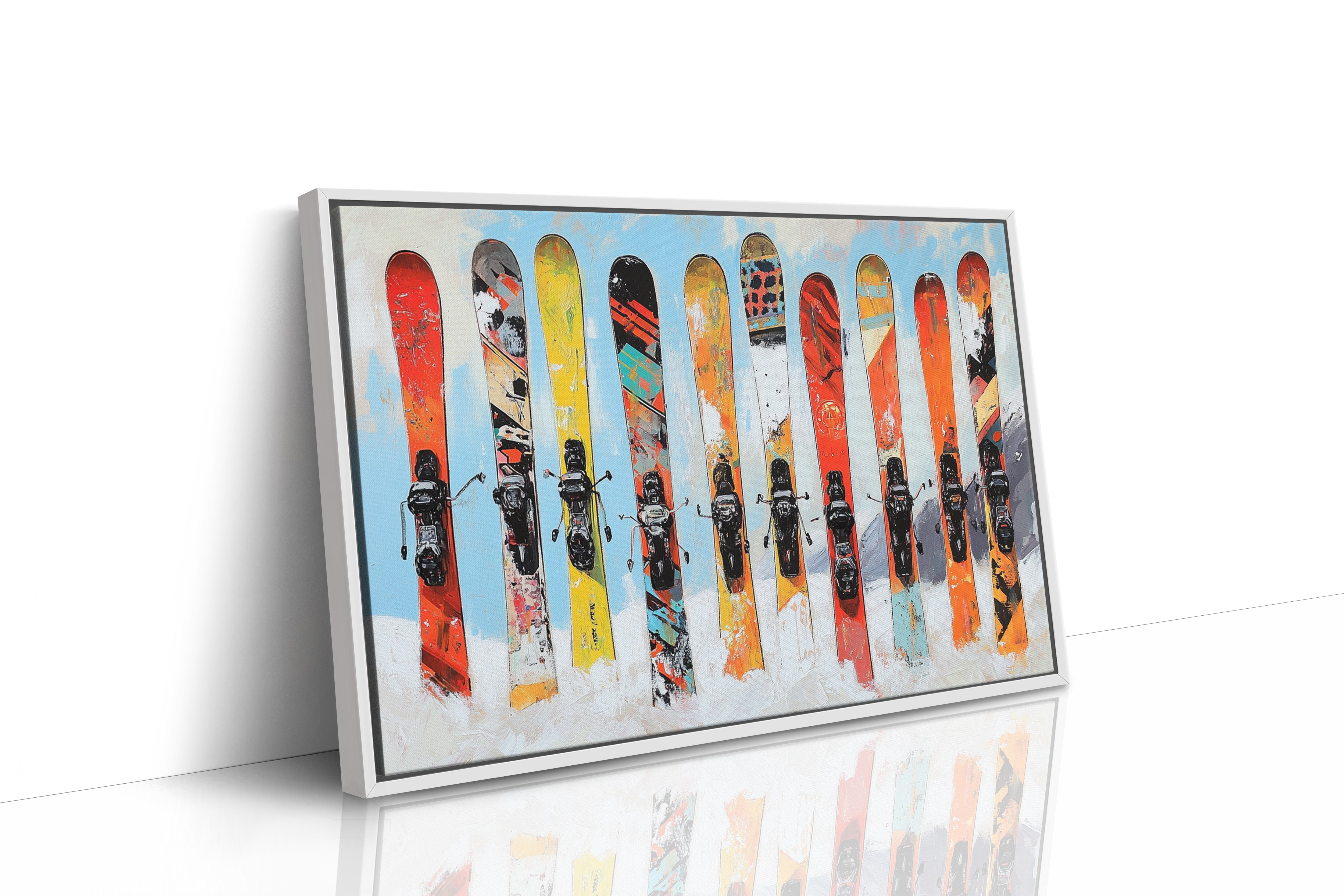 Snow Warriors Line The Lodge Wall