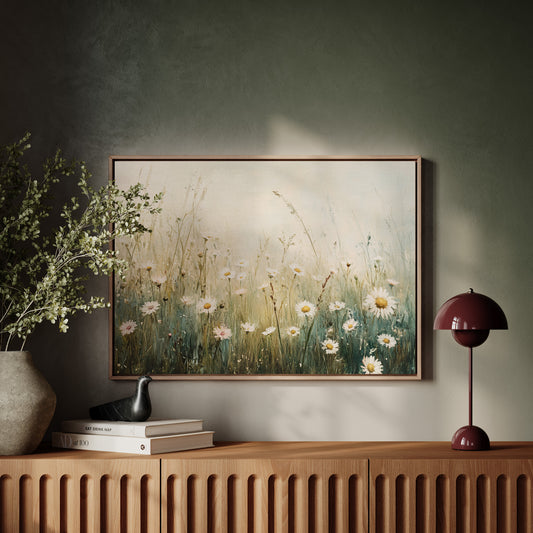 Morning Light Dances Through Daisies