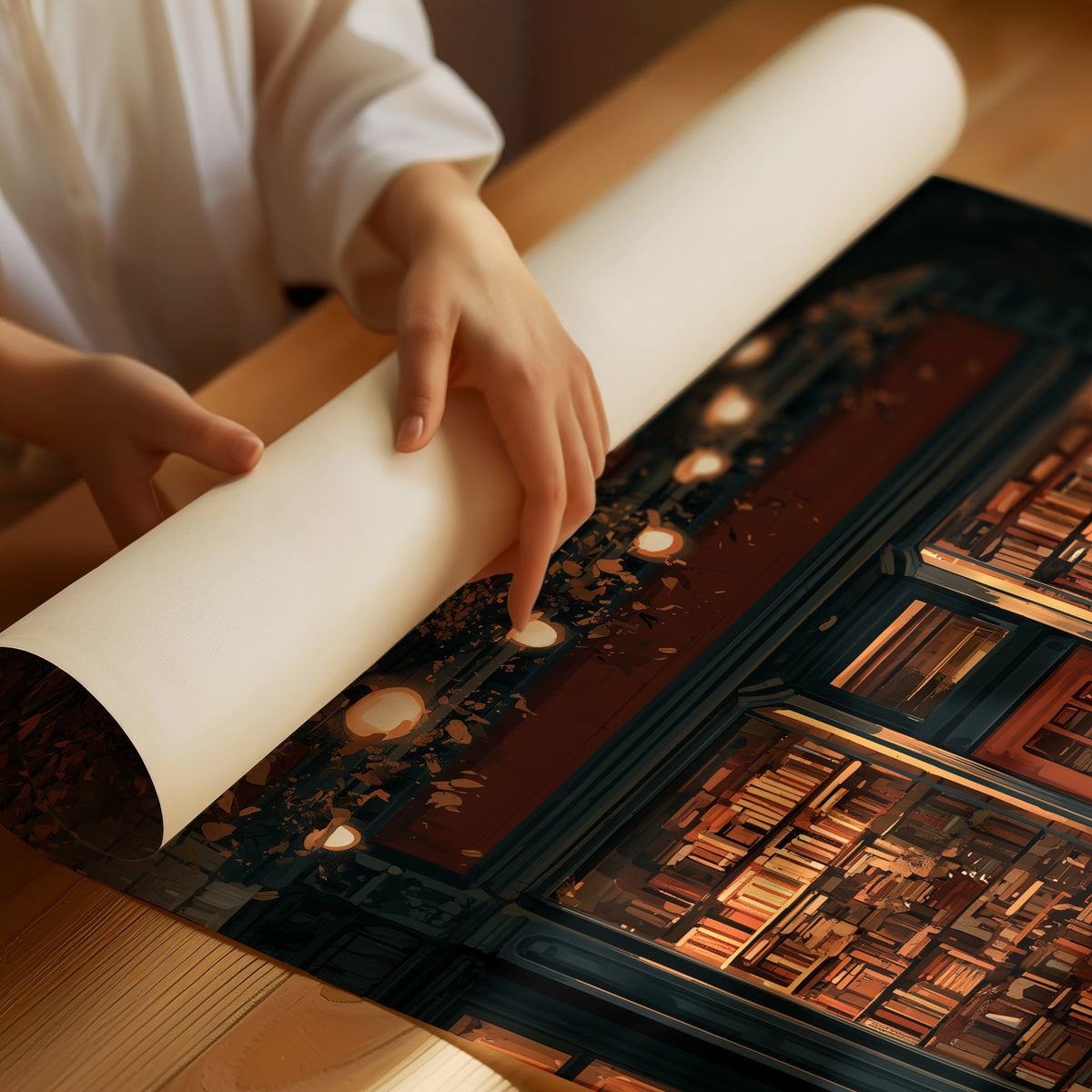 Shelf Awareness After Dark, rolled matte poster print