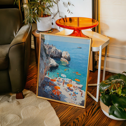 Summer Floats Along Mediterranean Cliffs