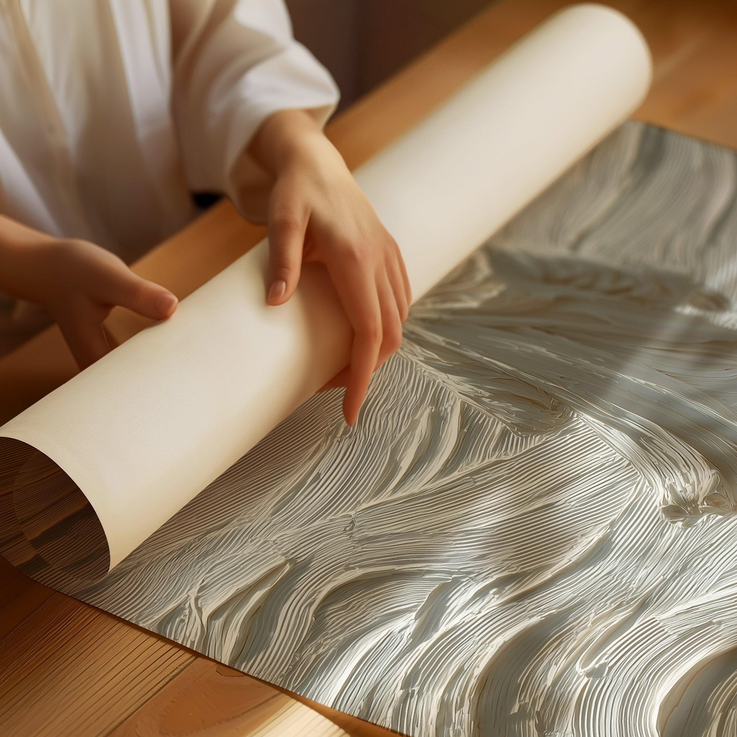 Solitary Path Through Textured Waves