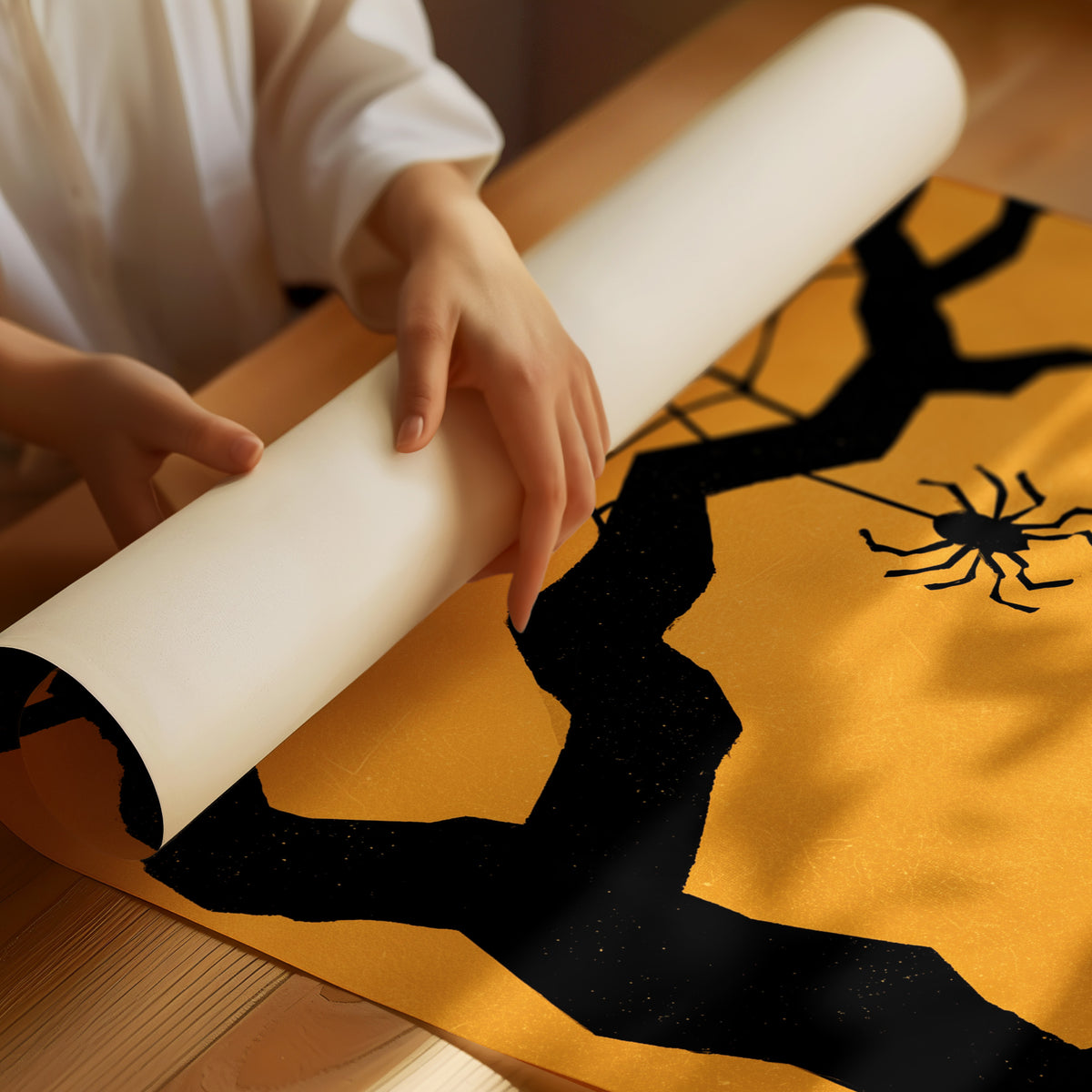 Just Hanging Around, Spookily, rolled matte poster print